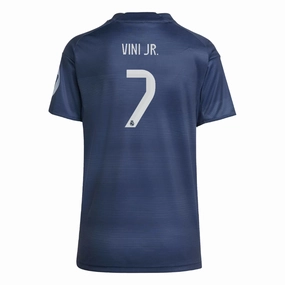 adidas Women's Real Madrid Vini Jr. Away Jersey 25/26 (Legend Ink) Heat Balance Classic Crew Neck Design