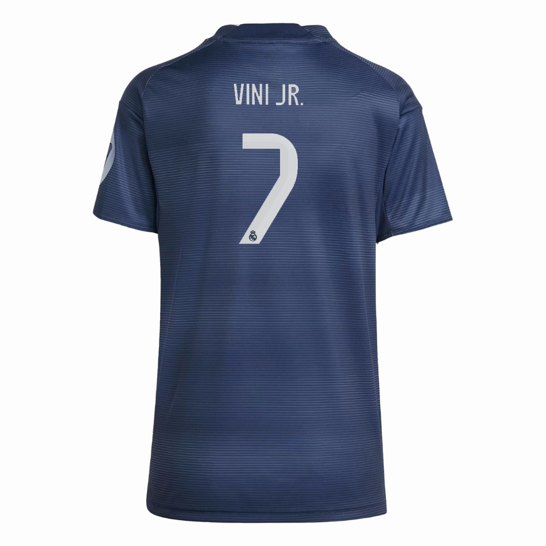 adidas Women's Real Madrid Vini Jr. Away Jersey 25/26 (Legend Ink) Heat Balance Classic Crew Neck Design