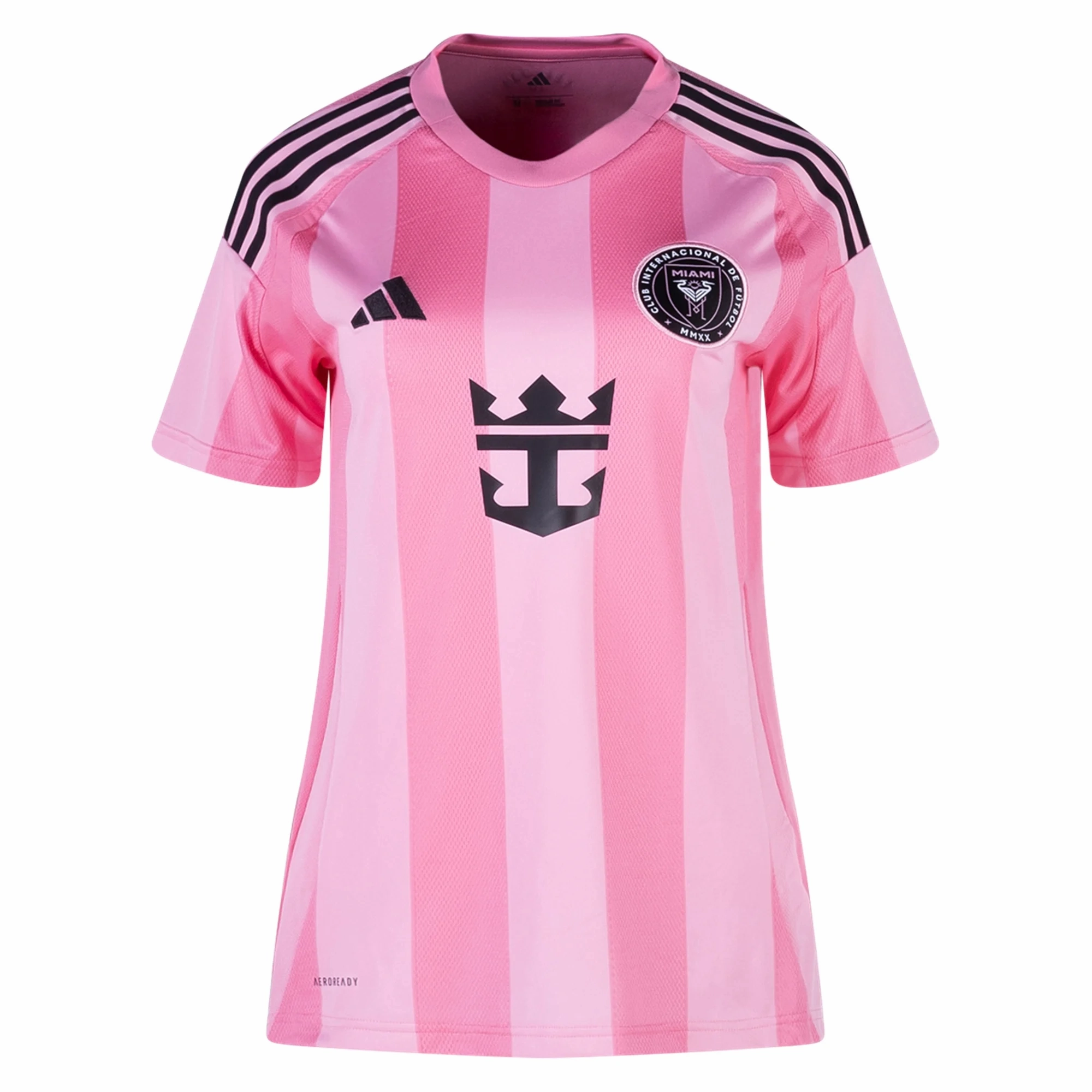 adidas Womens Inter Miami CF Home Jersey 25/26 (Easy Pink) Performance Apparel Compact Yarn Durability