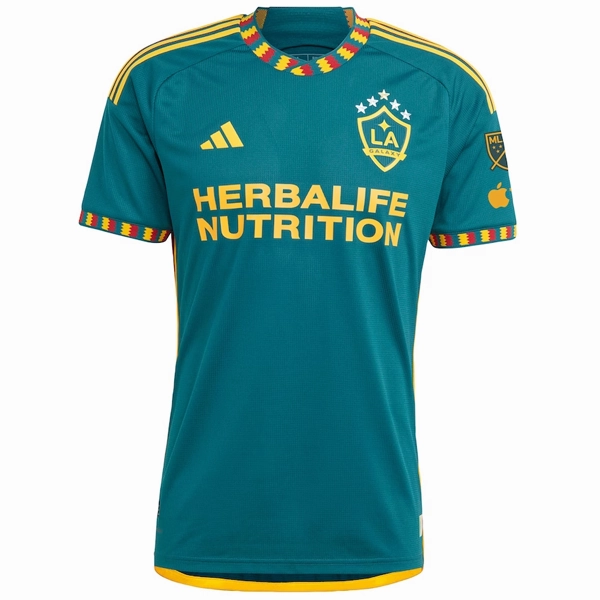 Zero Chafe Technology adidas Yoshida (???? ??) LA Galaxy Away Authentic Jersey 22/23 w/ MLS Patches (Green/Yellow)