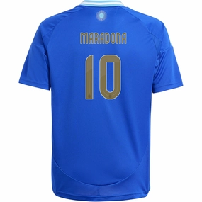 adidas Youth Argentina Diego Maradona Away Jersey 24/25 (Lucid Blue/Blue Burst) Quick Adapt Fibers