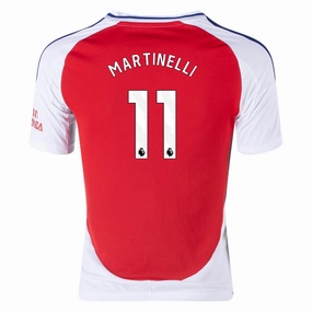 adidas Youth Arsenal Gabriel Martinelli Home Jersey 24/25 (Better Scarlet/White) All Sport Fit