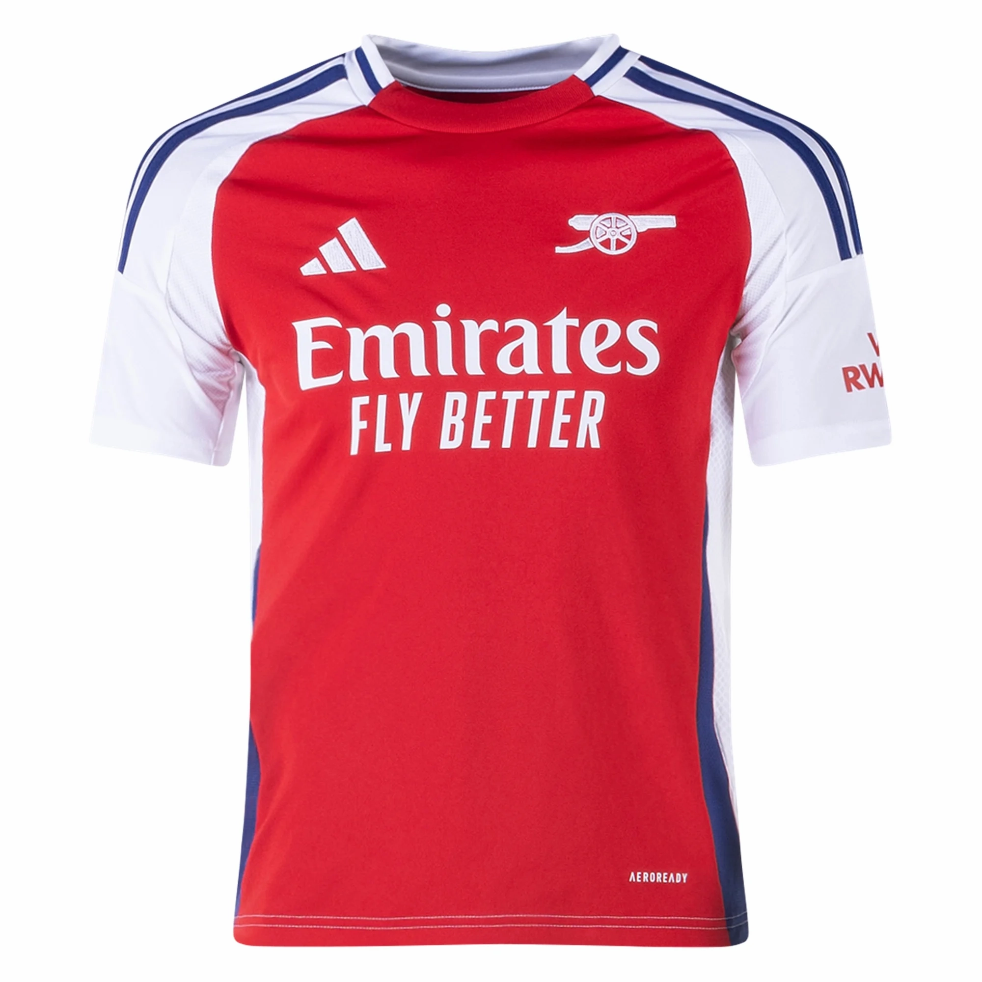 adidas Youth Arsenal Gabriel Martinelli Home Jersey 24/25 (Better Scarlet/White) Classic Crew Neck Design Athletic Cut