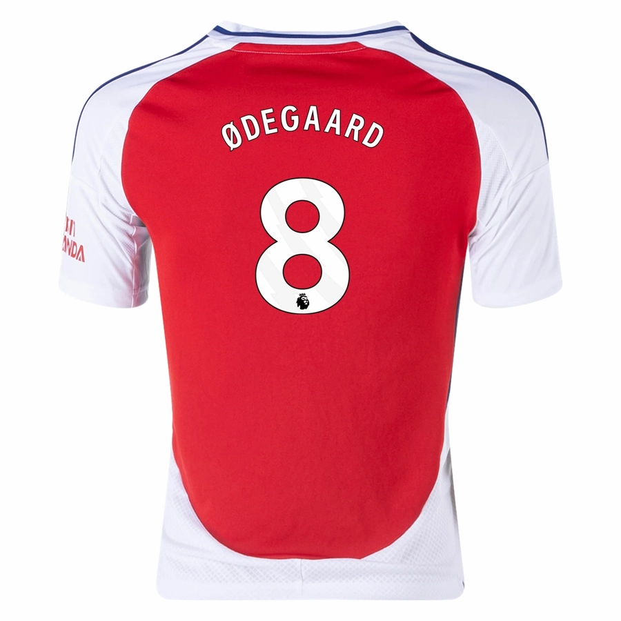 adidas Youth Arsenal Martin Odegaard Home Jersey 24/25 (Better Scarlet/White) Quick Touch