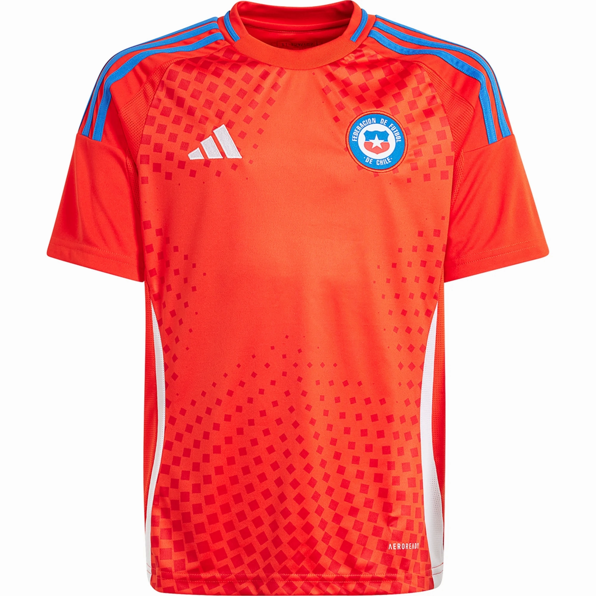 adidas Youth Chile Home Jersey 24/25 (Active Red) Lightweight Lining Thermal Conductive Yarn
