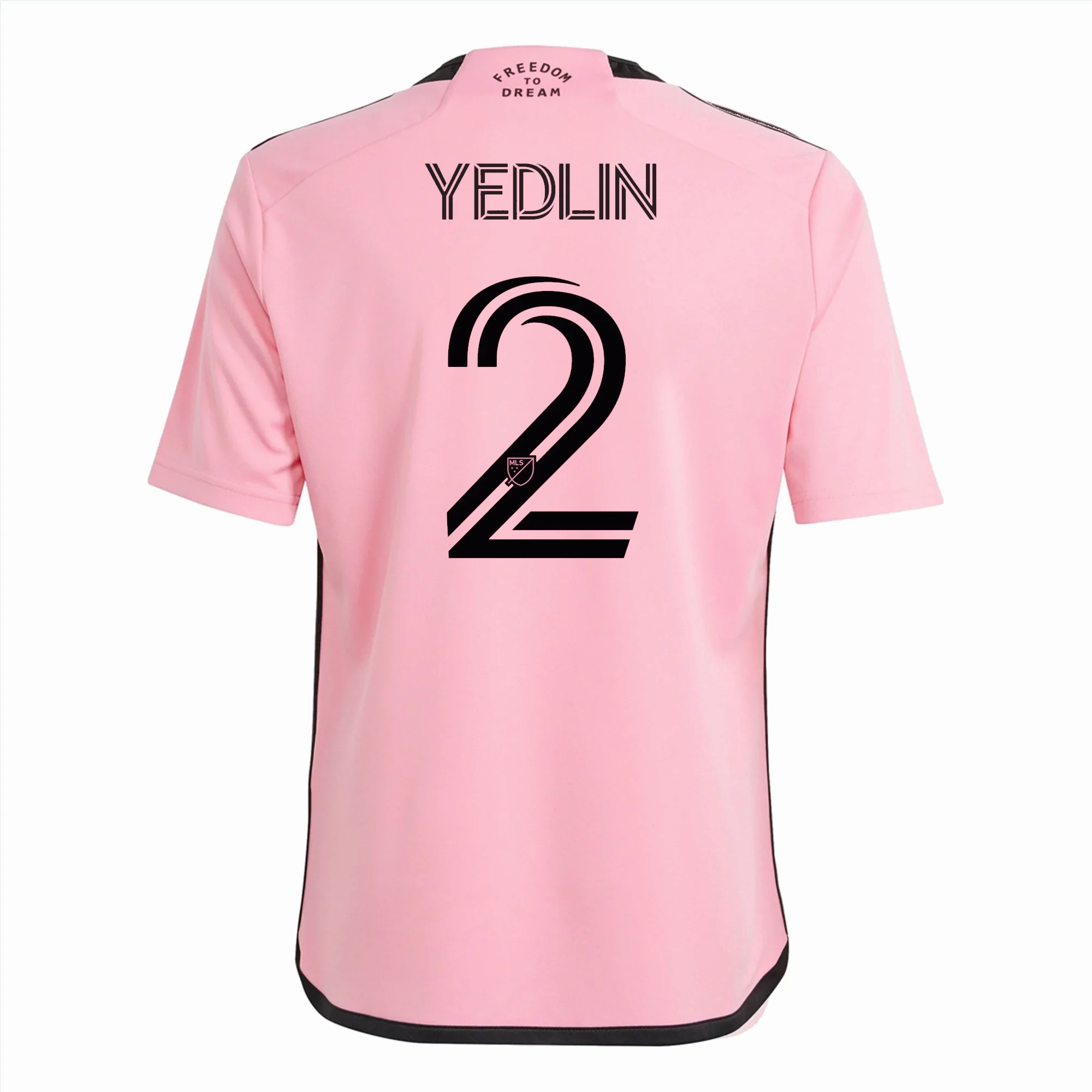 adidas Youth Inter Miami DeAndre Yedlin Home Jersey 24/25 (Easy Pink) Thermoregulating Technology Flexible Collar System