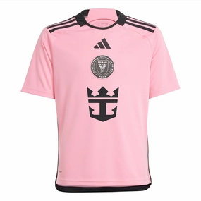 adidas Youth Inter Miami Home Jersey 24/25 (Easy Pink) Bold Graphics Flatlock Seams