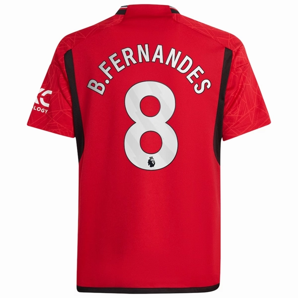 Race Ready Compression Fit Engineering adidas Youth Manchester United Bruno Fernandes Home Jersey 23/24 (Team College Red)