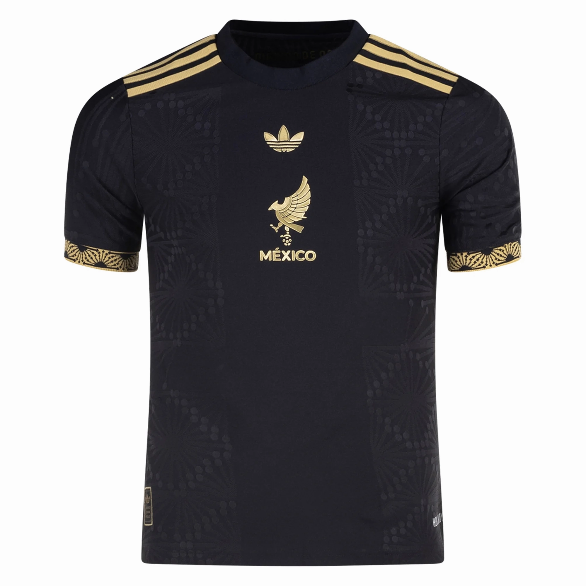 Sleek Comfort adidas Youth Mexico Authentic Third Gold Jersey 2025 (Black/Gold)