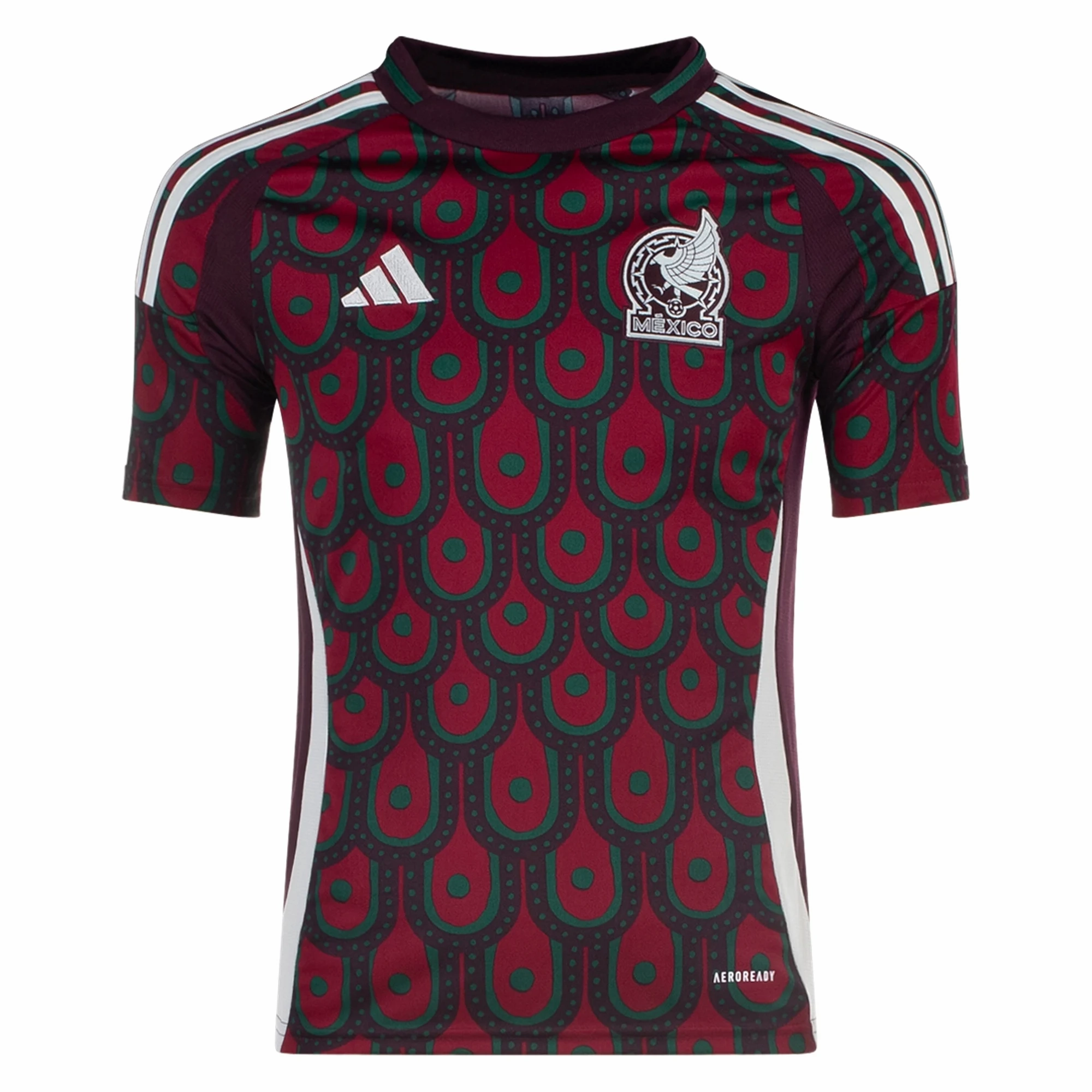 adidas Youth Mexico Home Jersey 24/25 (Multicolor) Non Chafe Stitching