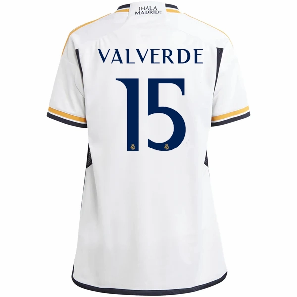 Flex Performance adidas Youth Real Madrid Federico Valverde Home Jersey 23/24 (White)