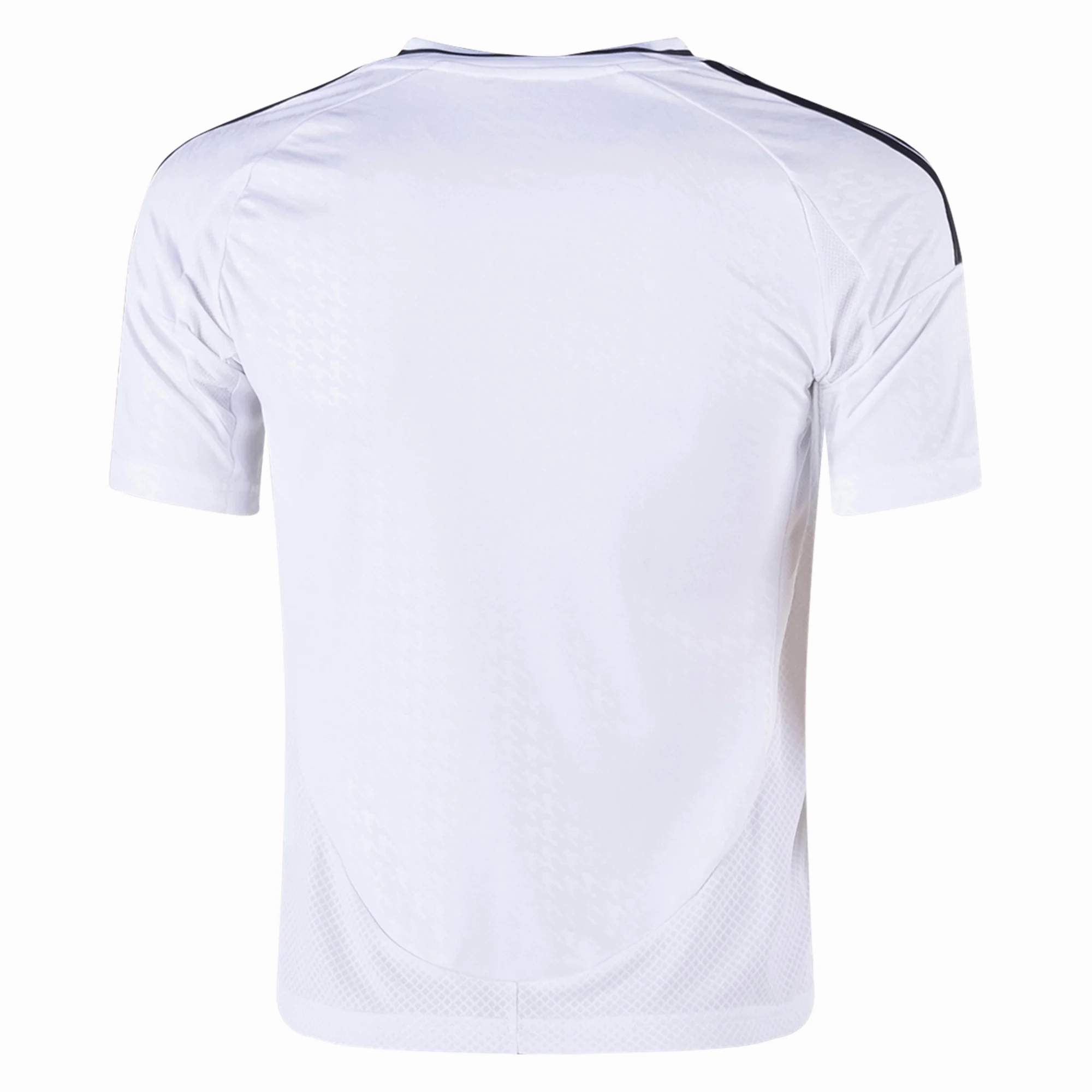 adidas Youth Real Madrid Home Jersey 24/25 (White) Friction Free Zipper Guard Reflective Detailing
