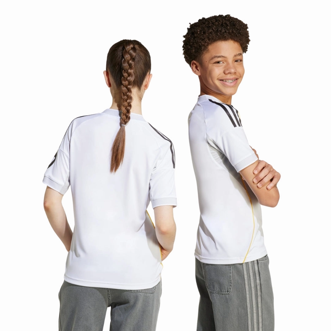 Contoured Side Panels adidas Youth Real Madrid Home Jersey 25/26 (White)