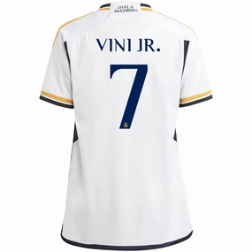 Compact Yarn Durability adidas Youth Real Madrid Vini Jr. Home Jersey 23/24 (White)
