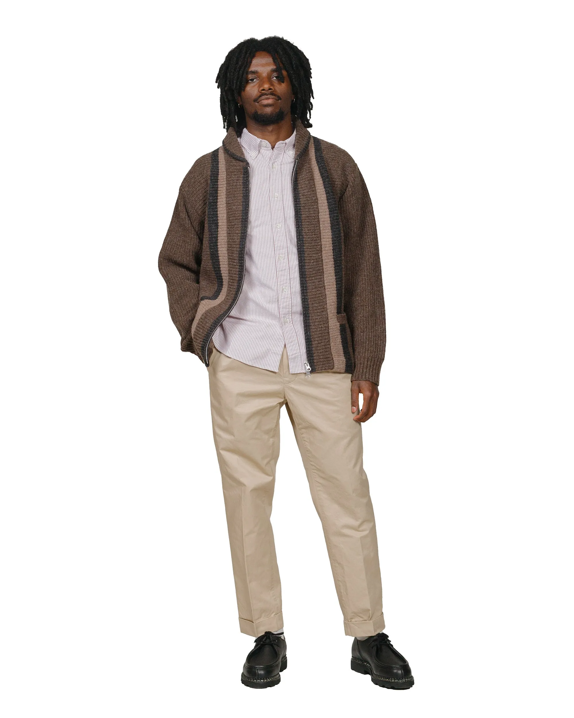 Subtle Details Beams Plus B.D. Oxford Candy Stripe Wine