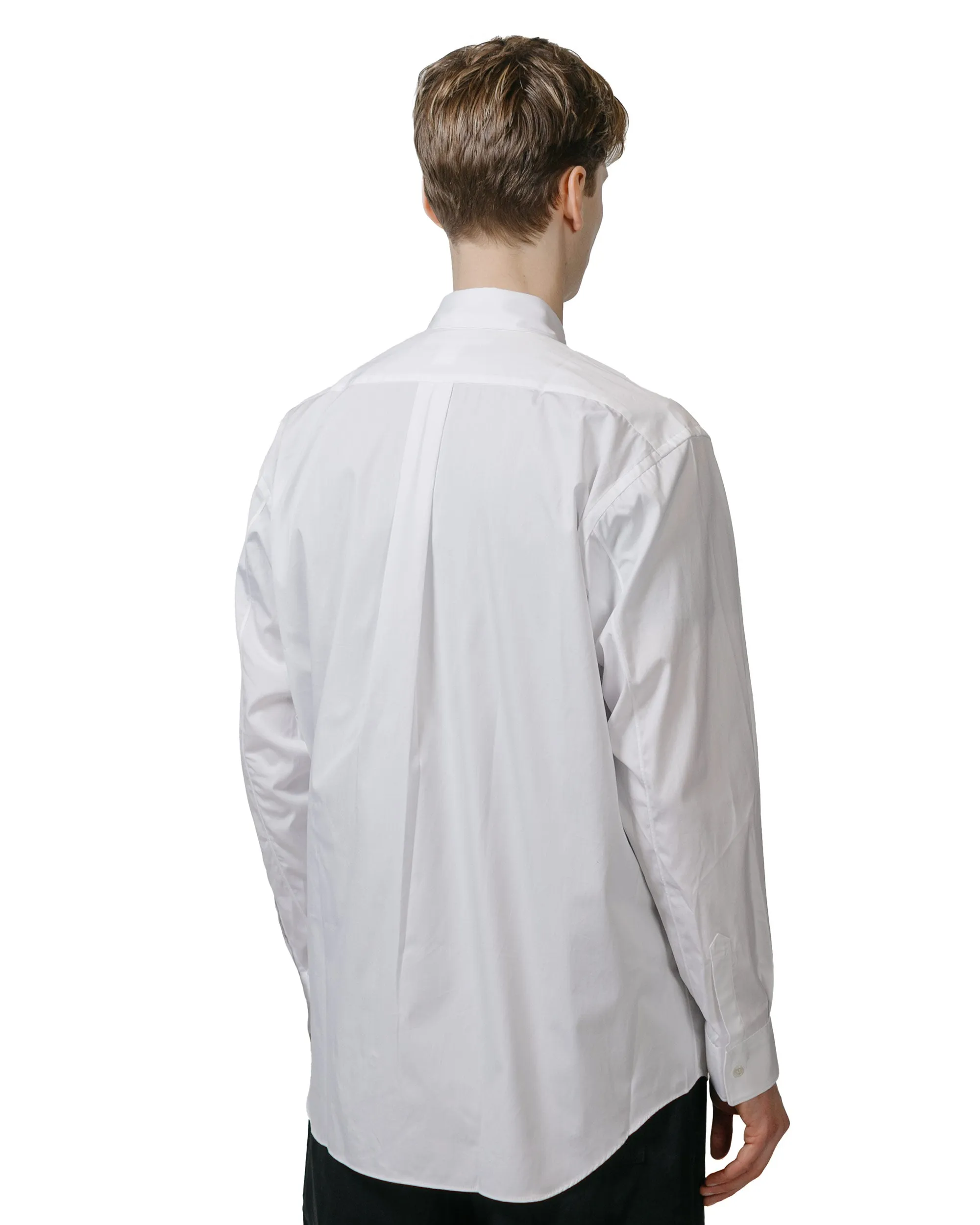 Comme des Gar?ons SHIRT Wide Classic Big Collar Shirt White Brushed Inner Lining Anti-static