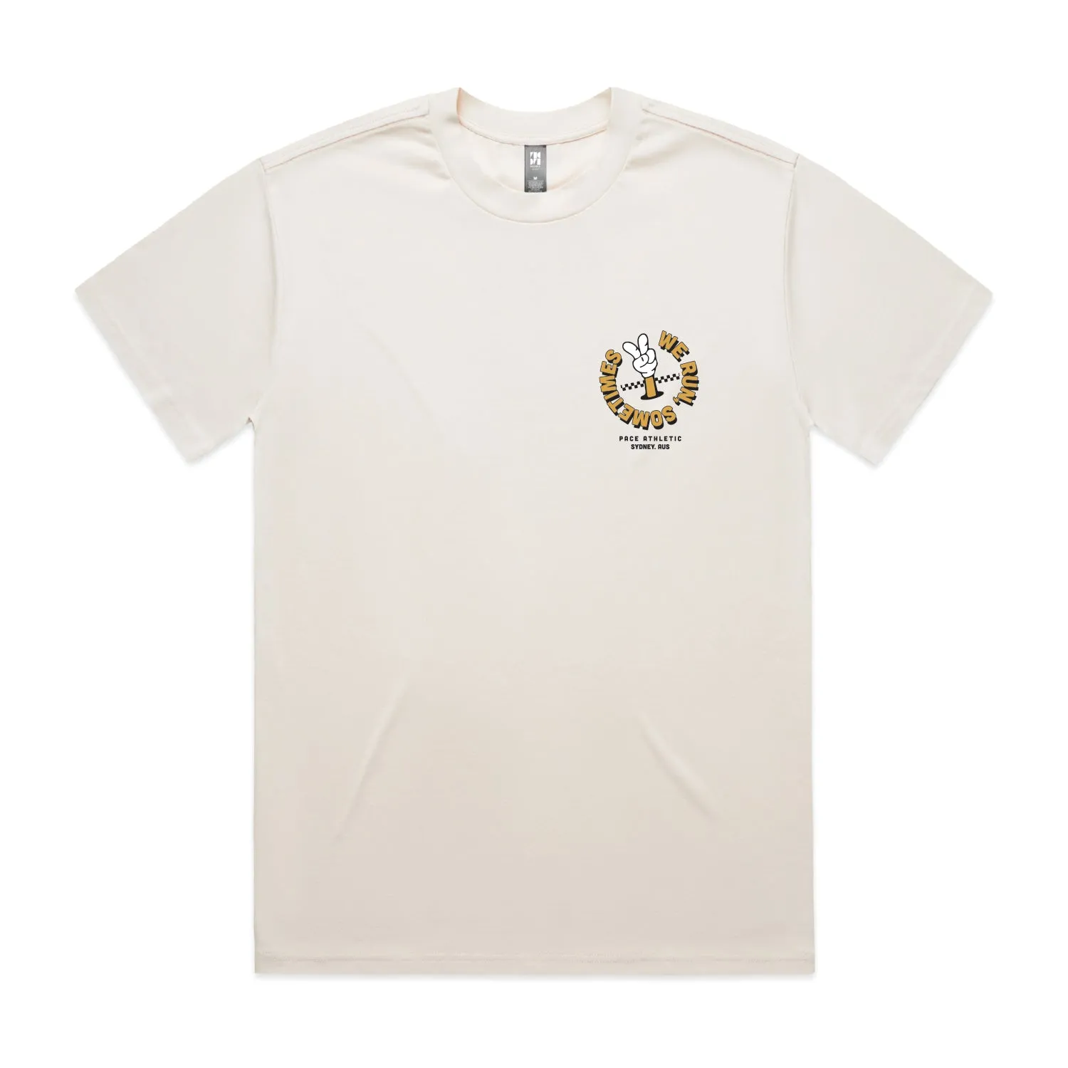 Mens Pace Athletic Run Sometime Tee AntibacterialFinish HeatReflective Lining