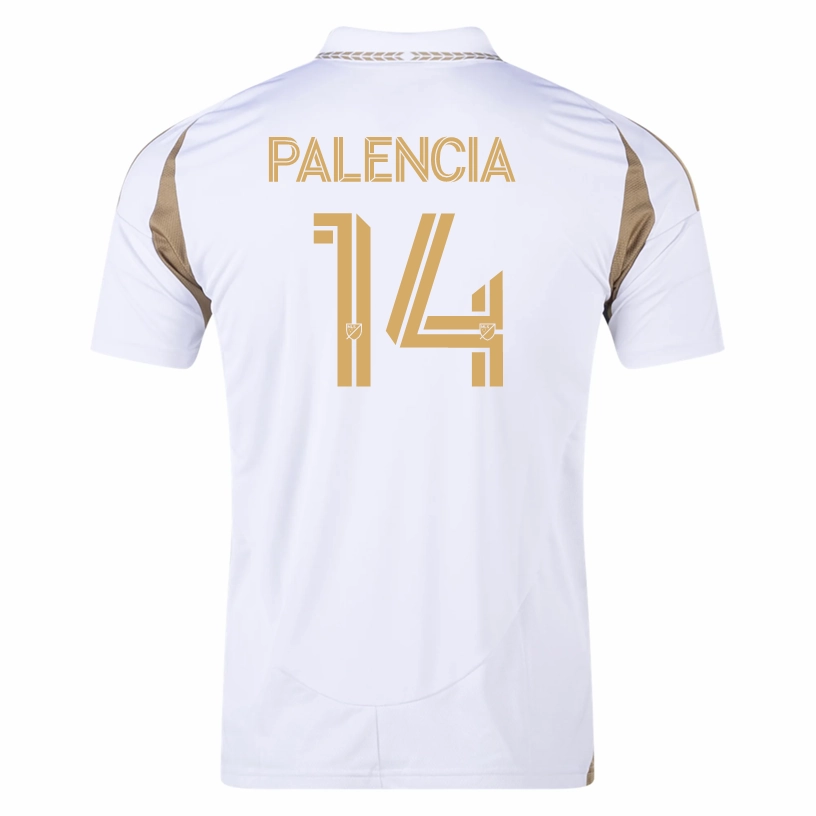 Double Stitched Hemming Modular Panel Layouts adidas Sergi Palencia LAFC Away Jersey 25/26 (White/Gold)
