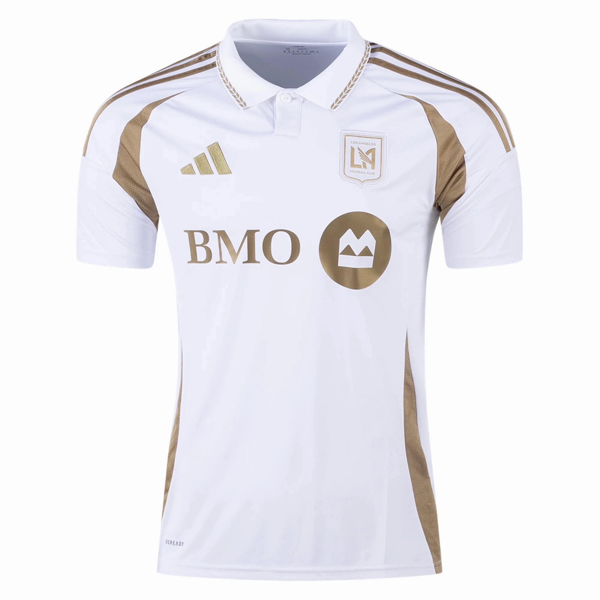 Slim Fit Contour Design adidas Sergi Palencia LAFC Away Jersey 25/26 (White/Gold)