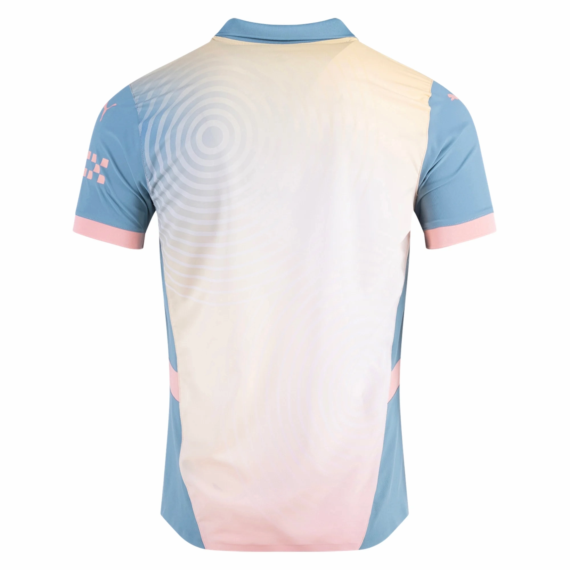 Zero Slip Inner Layer Aerodynamic Cut Puma Manchester City Authentic Fourth Jersey 24/25 (Rosebay/Bold Blue)