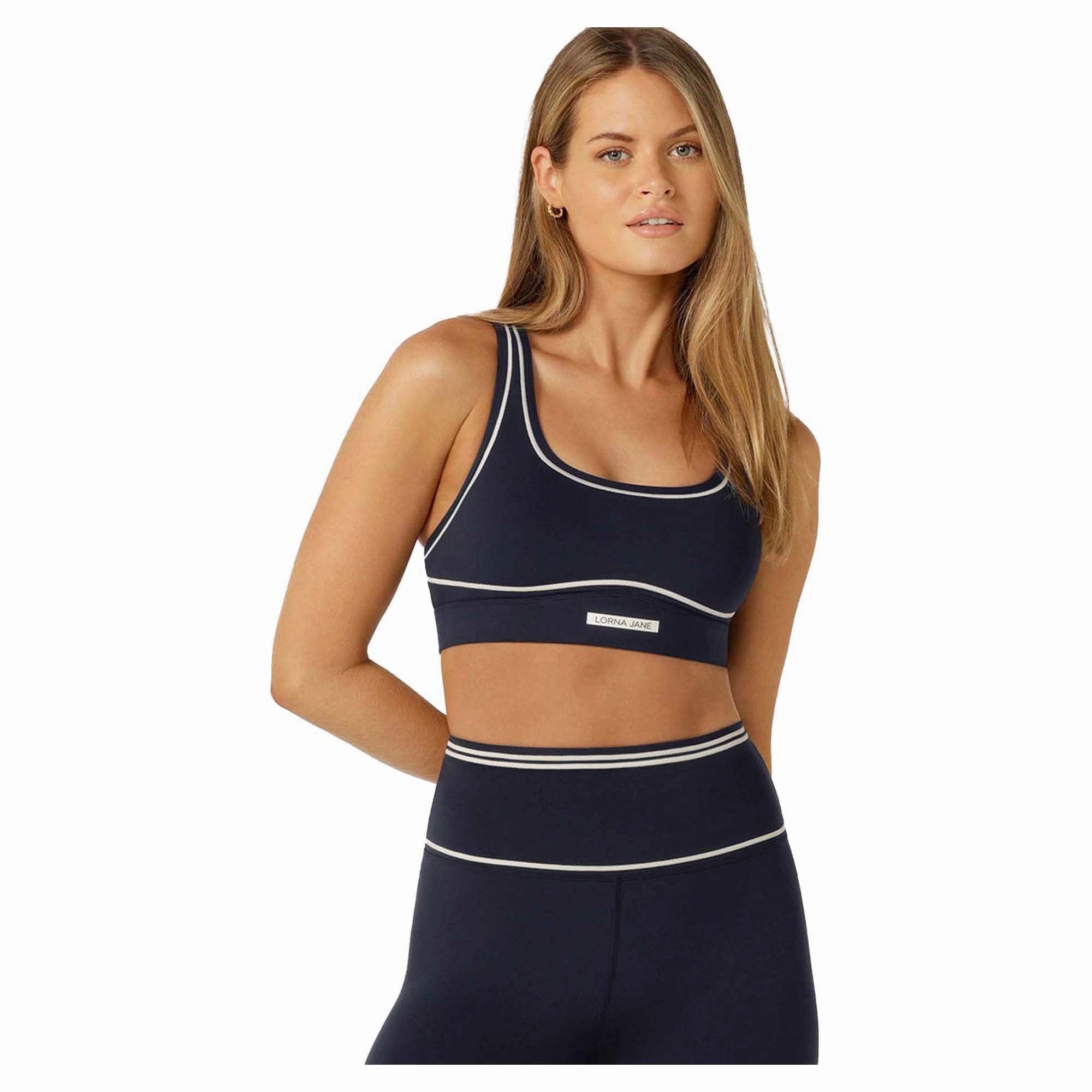 Non-Slip Closure Quick Dry Technology Women's Retro Track High Support Sports Bra
