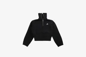 Malbon "Anais Quarter Zip Knit" W - Black Lift Mode Photo Fit