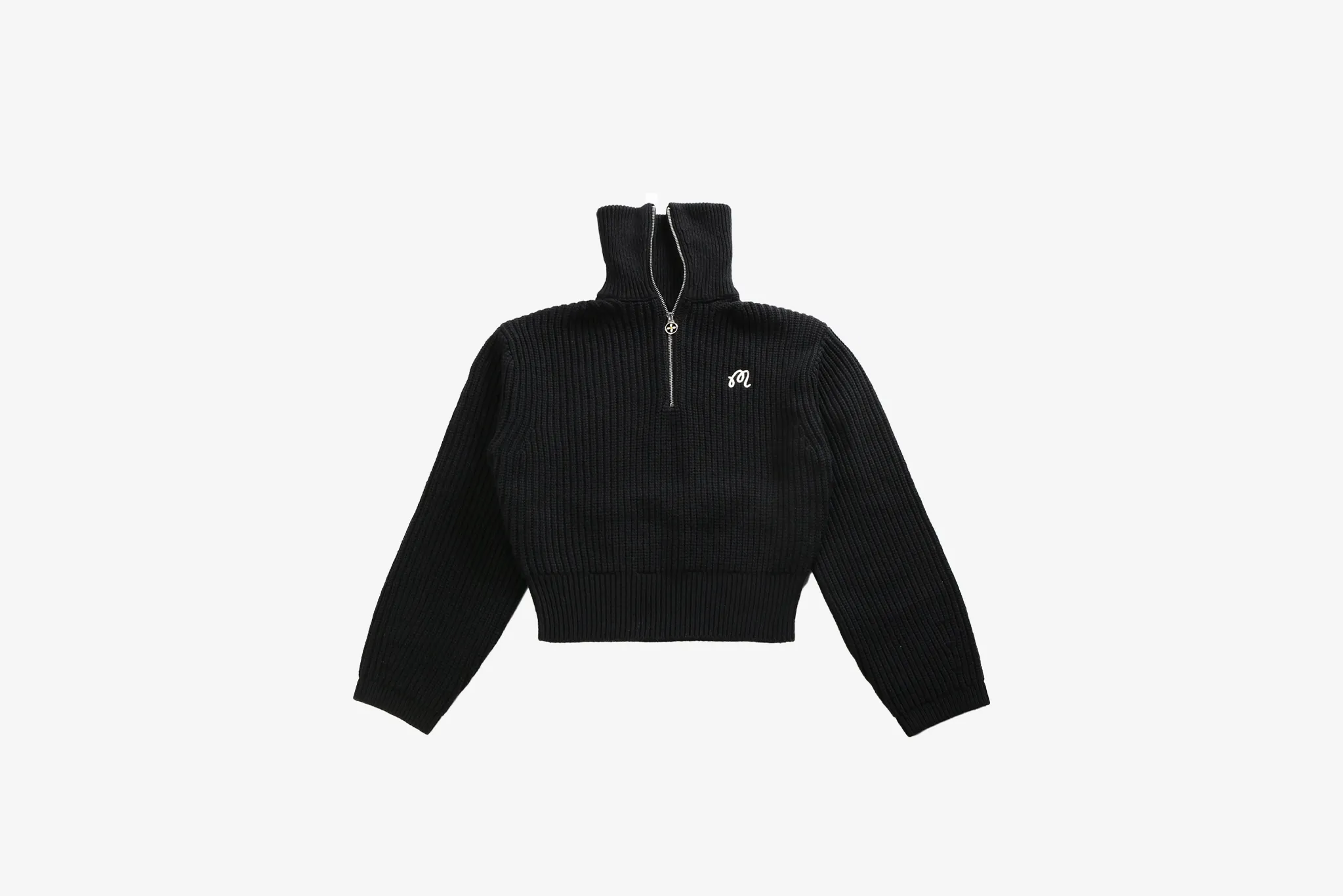 Malbon "Anais Quarter Zip Knit" W - Black Lift Mode Photo Fit