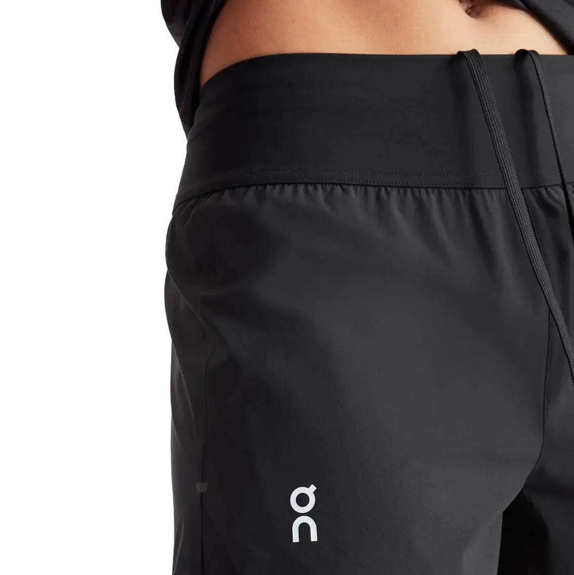AdjustableWaistband Womens On Running OAC Running Shorts - Black
