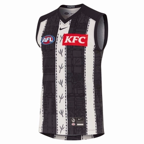 Action Wear Dynamic Performance Adult's AFL Collingwood Magpies Football Club 2025 Stadium Indigenous Jersey
