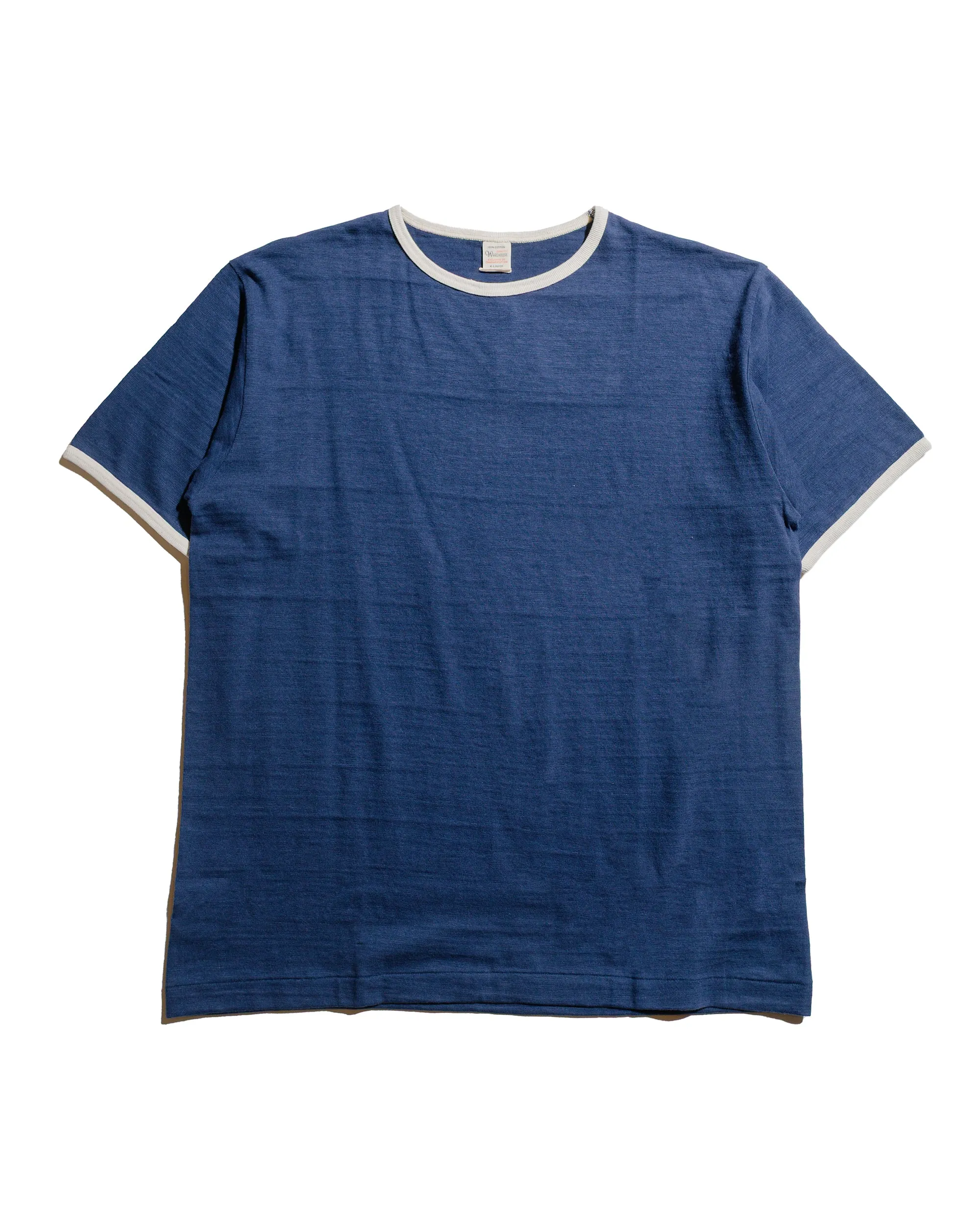 Functional Side Gussets Casual and cool Warehouse Lot. 4059 Ringer T Plain Navy/Cream