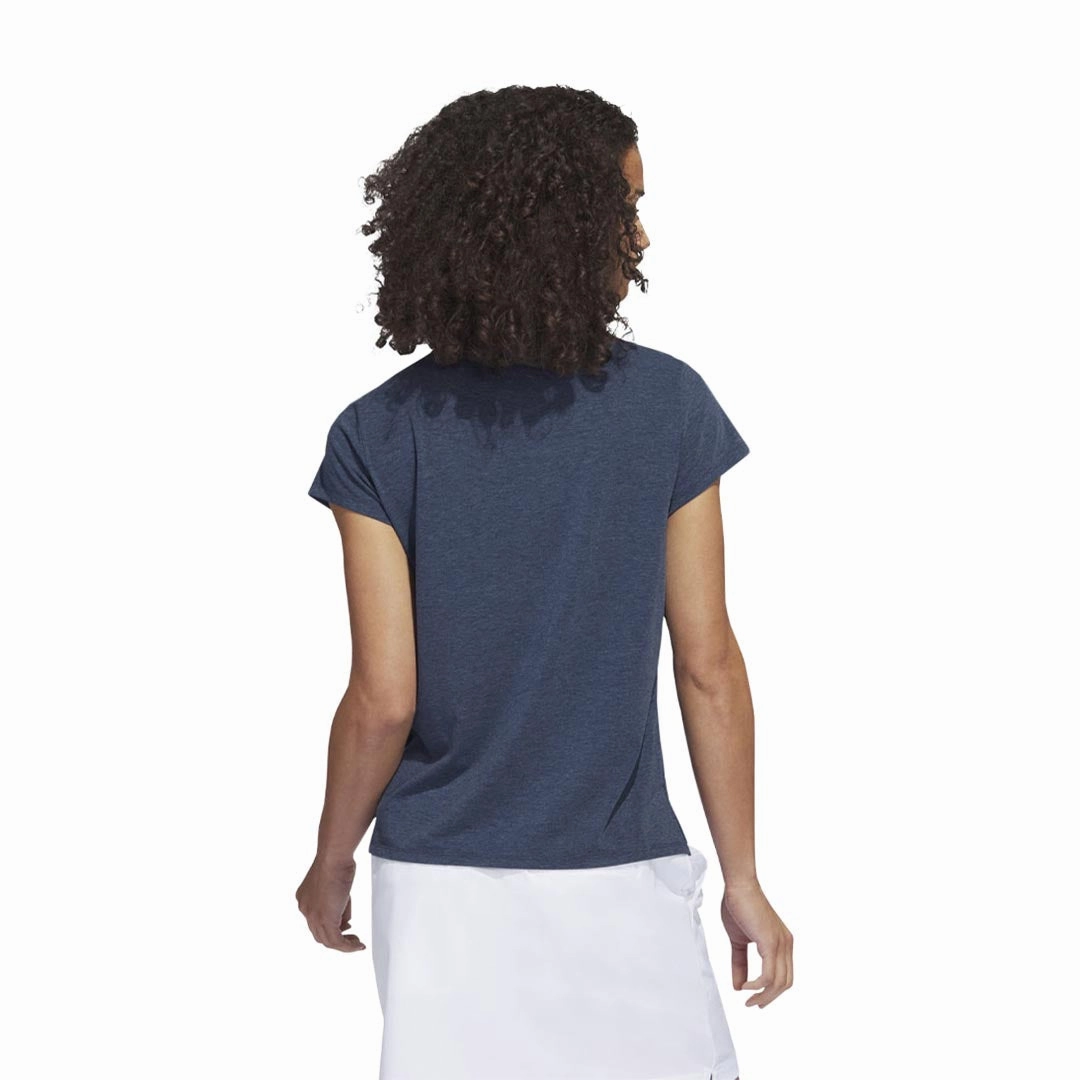 adidas - Women's Go-To Heathered Polo (IA7823) Dynamic Air Training Gear