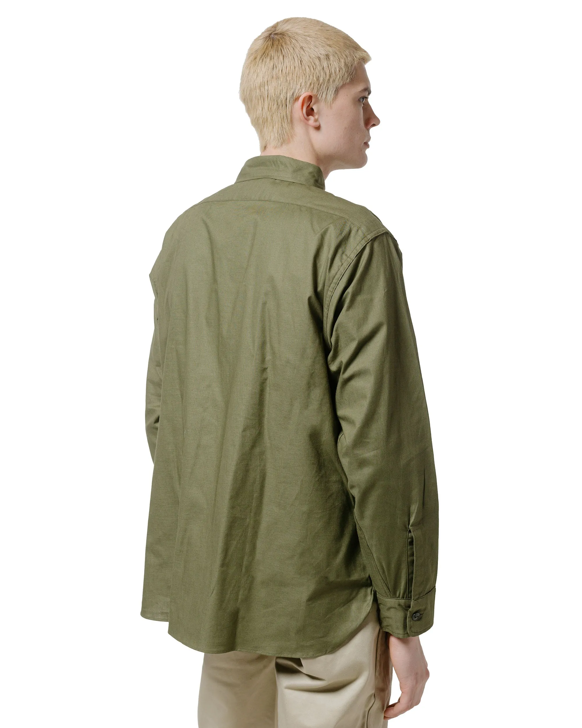 Teen Fashion High Neck The Real McCoy's MS24101 N-3 Shirt L/S (Modify) Olive