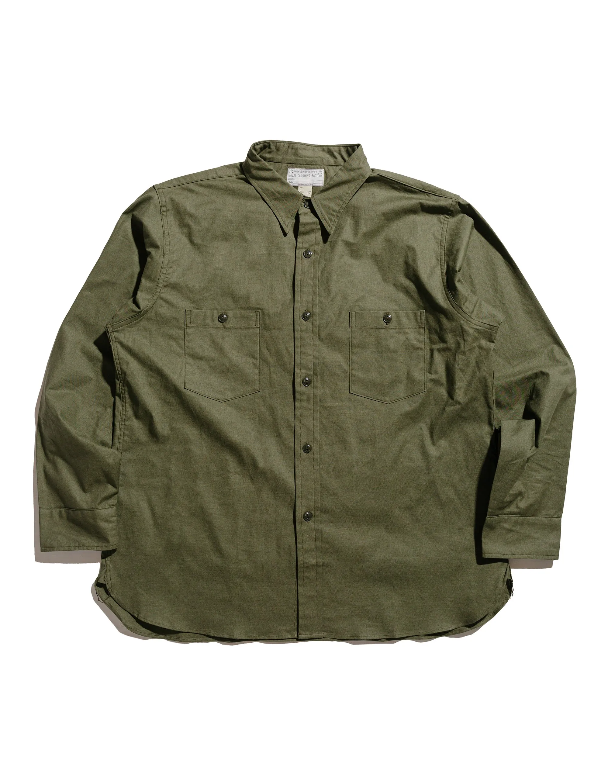 Spring Collection The Real McCoy's MS24101 N-3 Shirt L/S (Modify) Olive