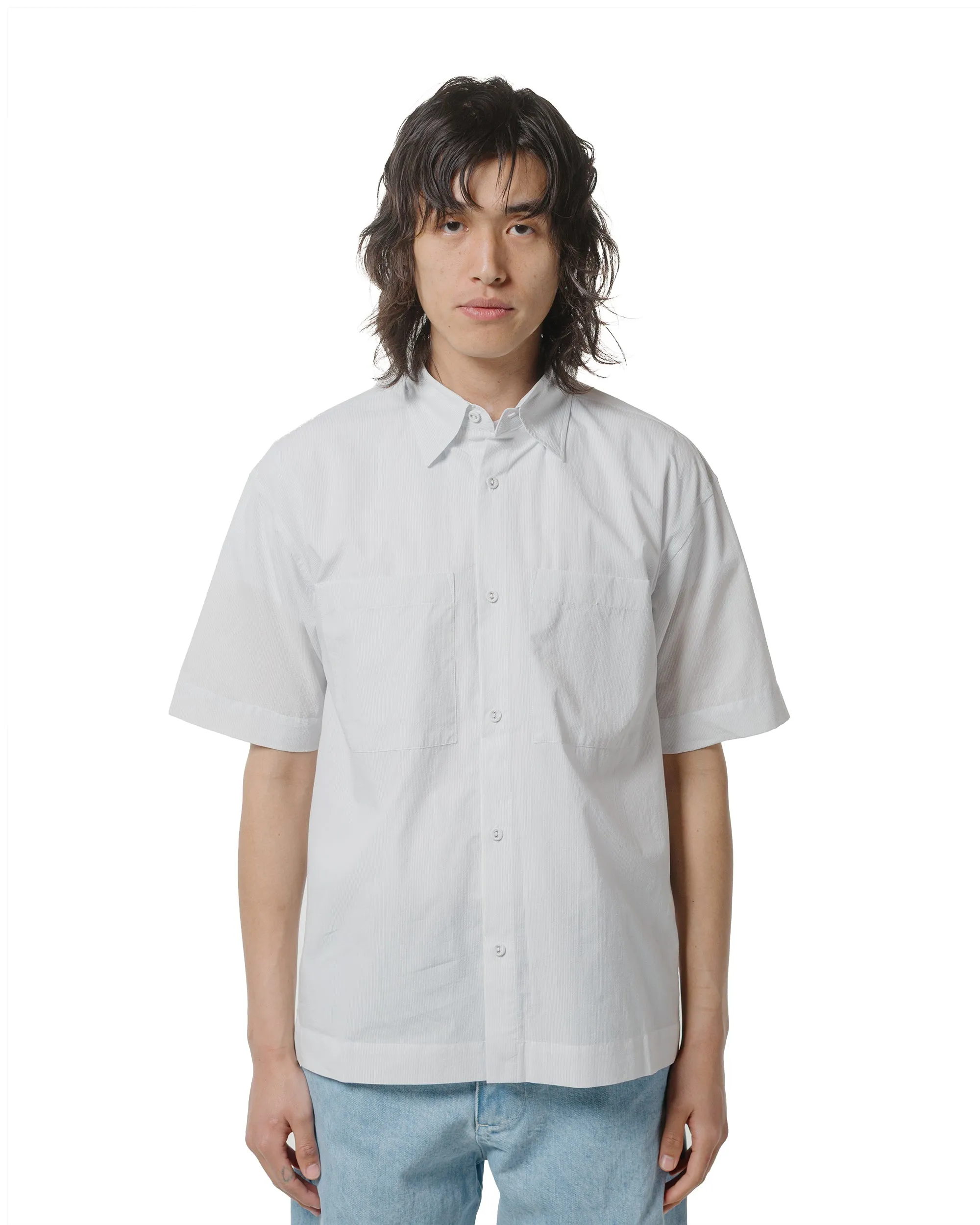 Outerwear Companion Professional Look Arpenteur Square Micro Seersucker Light Grey