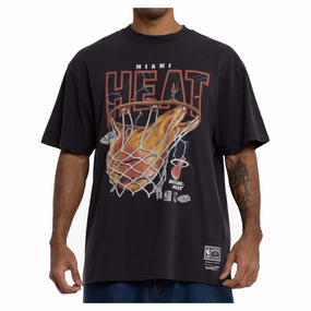 Training Look Men's NBA Miami Heat Fire N Lightning Tee