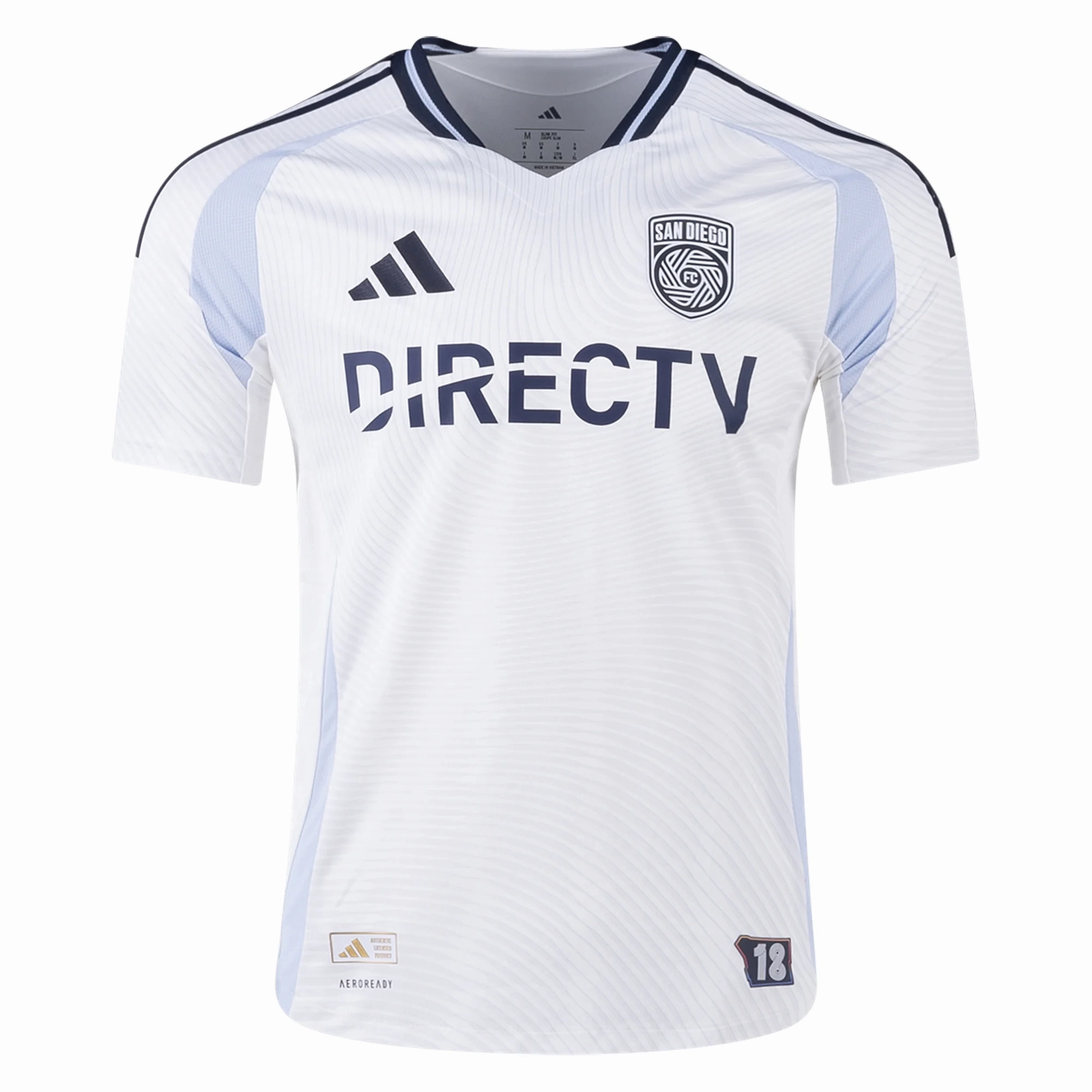 adidas San Diego FC Authentic Away Jersey 25/26 (White) Motion Flex
