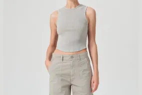 AGOLDE "Nova Tank" W - Rice Paper Star Fit
