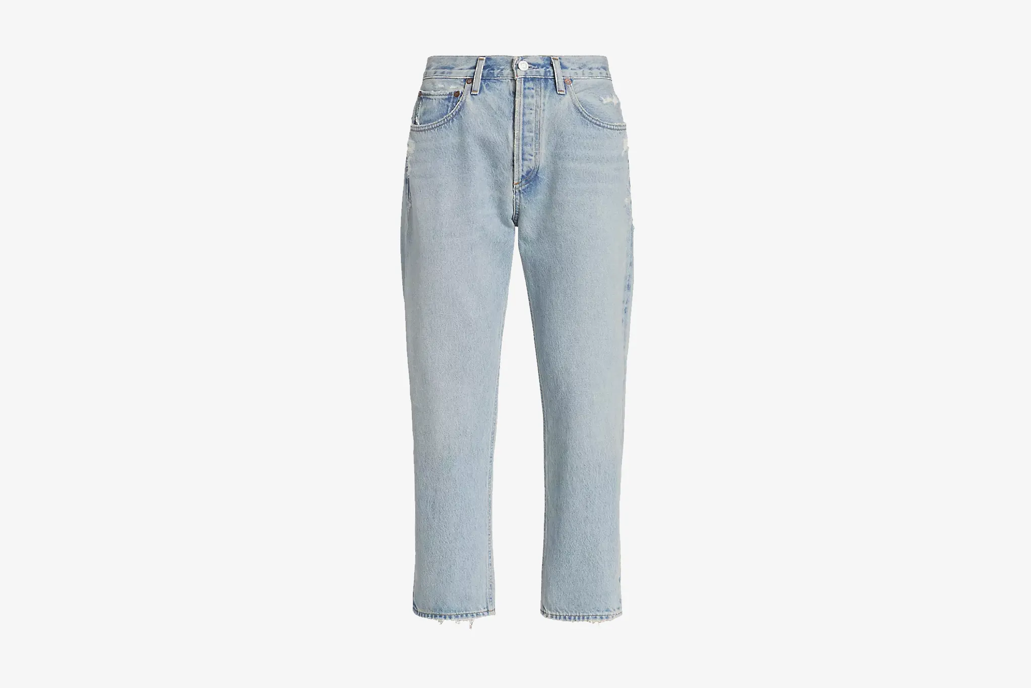 AGOLDE "Parker Easy Straight Jean" W - Swapmeet Photo Glam Picnic Fun