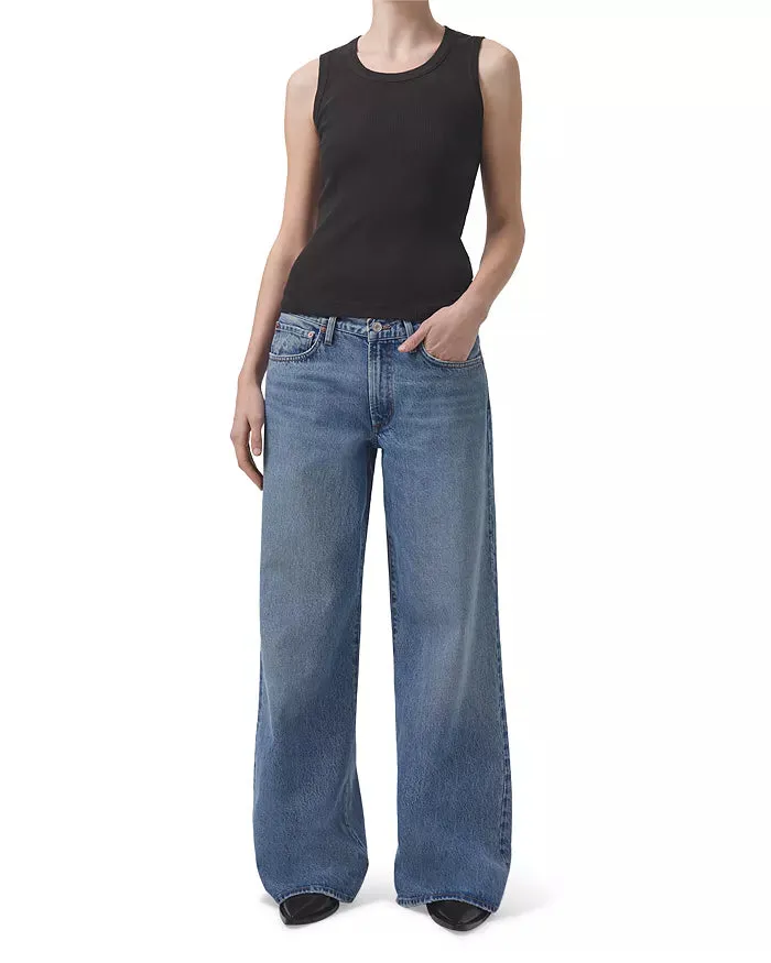 SweatAbsorbingTexture AGOLDE "Poppy Tank" W - Bean