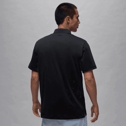 Athletic Silhouette Light Motion Jordan "Men's Golf Polo" M - Black
