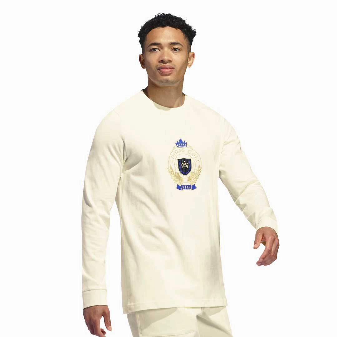 Comfort Layer adidas - Men's Go-To Crest Graphic Long Sleeve T-Shirt (IS3272)