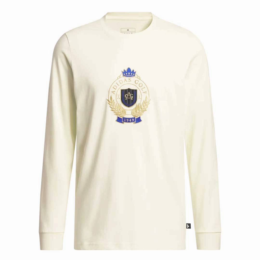 Moisture Management Technology adidas - Men's Go-To Crest Graphic Long Sleeve T-Shirt (IS3272)