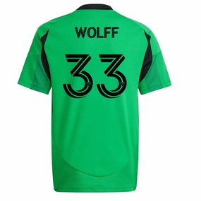 adidas Austin FC Owen Wolff Home Jersey 25/26 (Real Green) Adjustable Hem Drawstring