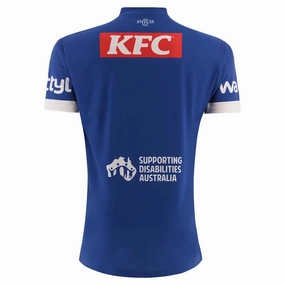Smooth Flatlock Stitching Stretch Fabric Technology Men's NRL Canterbury-Bankstown Bulldogs 2025 Away Replica Jersey