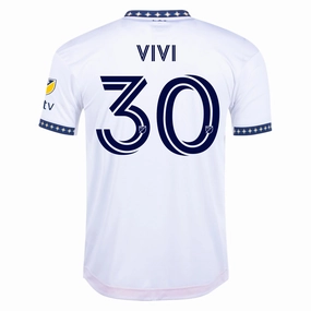 Seam Free Engineering adidas Vivi LA Galaxy Home Authentic Jersey 22/23 w/ MLS Patches (White)