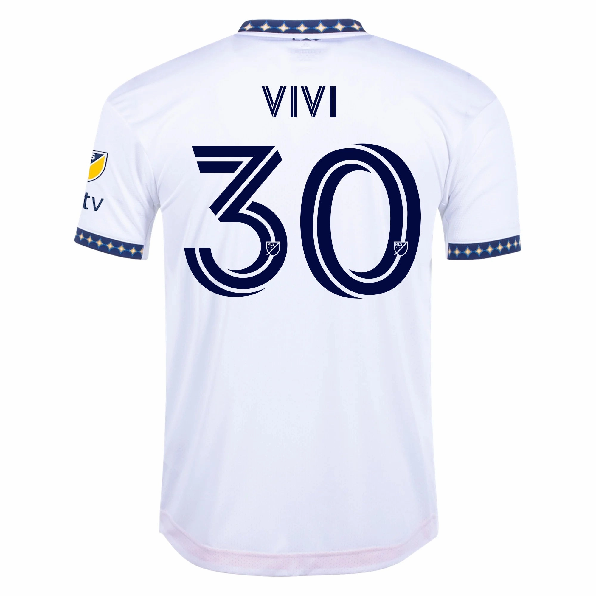Seam Free Engineering adidas Vivi LA Galaxy Home Authentic Jersey 22/23 w/ MLS Patches (White)