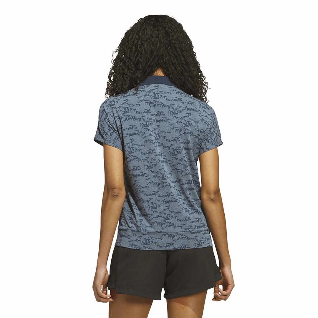 adidas - Women's Go-To Printed Polo (IB5157) Bonded Armhole Odor Control Yarn