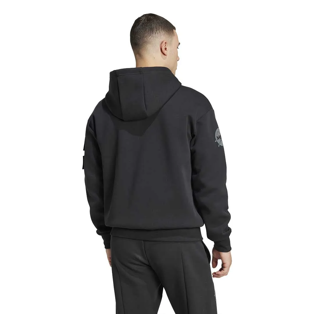 adidas - Men's Juventus x NASA Inspired Seasonal Doubleknit Hoodie (JE3129) Thermoregulating Fabric Bonded Armhole