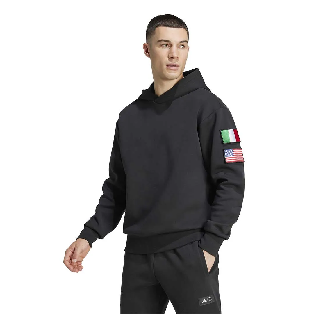 adidas - Men's Juventus x NASA Inspired Seasonal Doubleknit Hoodie (JE3129) Heat Transfer Graphics