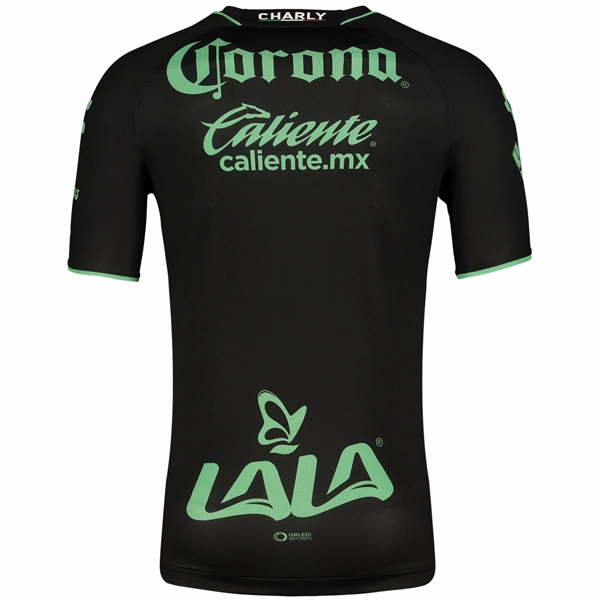 Charly Santos Laguna Away Jersey w/ Liga MX Patch 23/24 (Black/Green) High Density Knit Fabric Temperature Control Weave